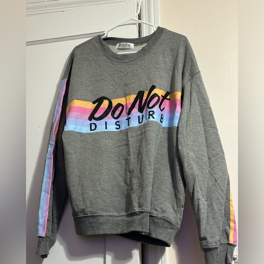 Wound UP Girl’s Do Not Disturb Sweatshirt Size: Youth L 11-13